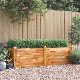 Garden Raised Bed 63"x23.6"x17.3" Solid Wood Acacia