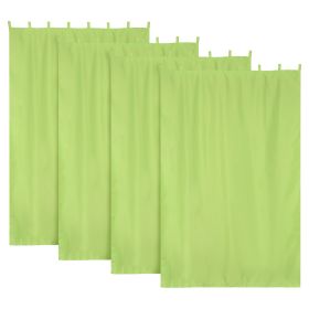 4 pcs W54*L84in Outdoor Patio Curtain/Green Glow