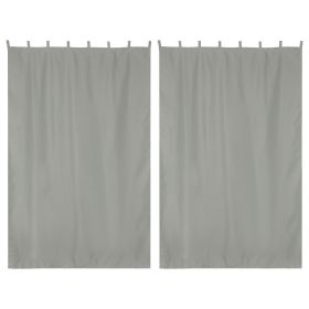 2 pcs W54*L84in Outdoor Patio Curtain/Gray