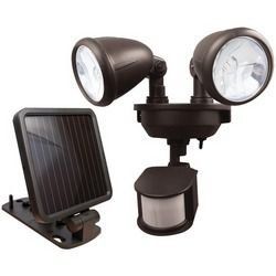 Maxsa Innovations Dual-head Solar Spotlight (dark Bronze)