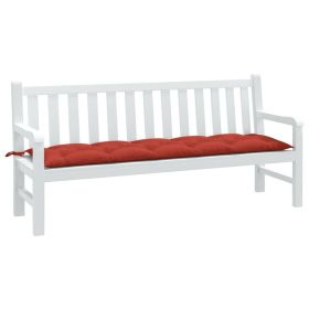 Garden Bench Cushion Melange Red 70.9"x19.7"x2.8" Fabric