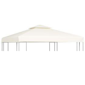 Gazebo Cover Canopy Replacement 1 oz/ft¬≤ Cream White 9.8'x9.8'