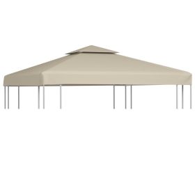 Gazebo Cover Canopy Replacement 1 oz/ft¬≤ Beige 9.8'x9.8'