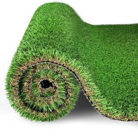 2FTX10FT Outdoor Artificial Grass Runner Rug, Thick Realistic Fake Grass Roll Decor Patio Balcony Garden Lawn, Dog Pets Turf Drain Mat