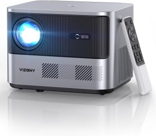 VIZONY FHD 1080P Projector 4K Support, 800ANSI 5G WiFi Bluetooth Projector, Outdoor Projector with Full-Sealed Engine/Electric Focus/4P4D/PPT/Zoo