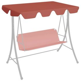 Replacement Canopy for Garden Swing Terracotta 74"/66.1"x43.3"/57.1"