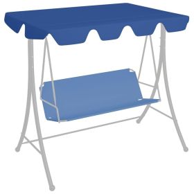 Replacement Canopy for Garden Swing Blue 74"/66.1"x43.3"/57.1"