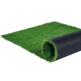 VEVOR Artifical Grass, 6 x 10 ft Rug Green Turf, 1.38"Fake Door Mat Outdoor Patio Lawn Decoration, Easy to Clean with Drainage Holes