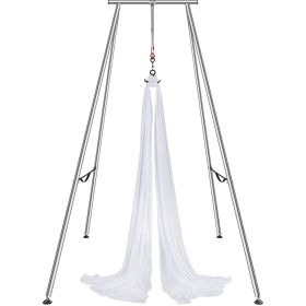 VEVOR Aerial Yoga Frame & Yoga Hammock, 9.67 ft Height Professional Yoga Swing Stand Comes with 6.6 Yards Aerial Hammock