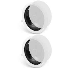 VEVOR 2 PCs 6.5'' Bluetooth in Ceiling Speakers, 150W, Flush Mount Ceiling & in-Wall Speaker System with 8Œ©Impedance 89dB Sensitivity