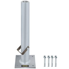 VEVOR Umbrella Base, 2 in 1 Heavy Duty Umbrella Stand, Aluminum Umbrella's Holder Stand with 6" x 6" Base