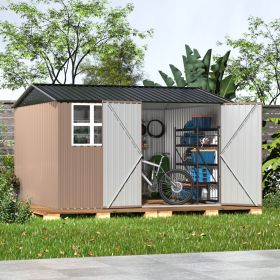 10'x10' Outdoor Storage Shed for Garden and Backyard