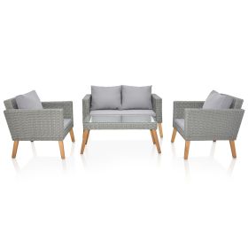 4 Piece Outdoor Patio Furniture Set