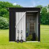 Metal garden sheds 5ft√ó4ft outdoor storage sheds Black