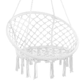 VEVOR Hammock Hanging Swinging Chair Macramé Hanging Chair for Indoor & Outdoor