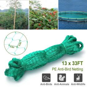 13 x 33ft Garden Netting Heavy Duty PE Anti Bird Netting Plants Fruits Tree Vegetables Protection Netting Net