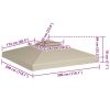 Gazebo Cover Canopy Replacement 1 oz/ft¬≤ Beige 9.8'x9.8'