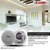 5 Core 6.5 inch Ceiling Speaker 60W Peak 2-Way Home Audio ‚Ä¢ In Wall Speakers w Tweeter - CL 6.5-12 2W