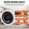 VEVOR 6.5'' Bluetooth in Ceiling Speakers, 150W, Flush Mount Ceiling & in-Wall Speaker System with 8Œ©Impedance 89dB Sensitivity