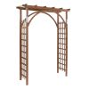 Free shipping 7FT  Beautiful And Practical Garden Arch Dark Brown YJ