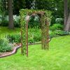 Free shipping 7FT  Beautiful And Practical Garden Arch Dark Brown YJ