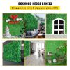 VEVOR Artificial Boxwood Panels, 12 PCS 20"x20" Boxwood Hedge Wall Panels, PE Artificial Grass Backdrop Wall 1.6"