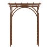 Free shipping 7FT  Beautiful And Practical Garden Arch Dark Brown YJ