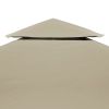 Gazebo Cover Canopy Replacement 1 oz/ft¬≤ Beige 9.8'x9.8'