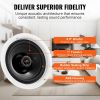 VEVOR 6.5 Inch in Ceiling Speakers, 150-Watts, Flush Mount Ceiling & in-Wall Speakers System with 8Œ©Impedance 89dB Sensitivity