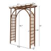 Free shipping 7FT  Beautiful And Practical Garden Arch Dark Brown YJ