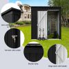 Metal garden sheds 5ft√ó4ft outdoor storage sheds Black