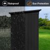 Metal garden sheds 5ft√ó4ft outdoor storage sheds Black