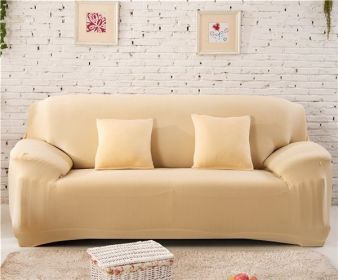 Solid Corner Sofa Covers Couch Slipcovers Elastica Material Sofa Skin Protector Cover Sofa Armchair (Option: 12-Three seat)