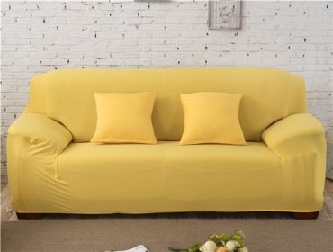 Solid Corner Sofa Covers Couch Slipcovers Elastica Material Sofa Skin Protector Cover Sofa Armchair (Option: 19-Quadruple seat)