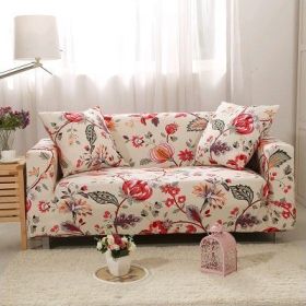 Printed Sofa Cushion Sofa Cover Sofa Cover (Option: C-2 seater)