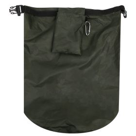 PVC Outdoor Foldable Waterproof Barrel Dry Bag Storage Carrying Bags Camping Hiking BeachMilitary Green (Option: 50L-aMilitary Green Print)