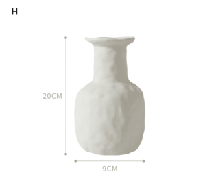 Nordic decoration ceramic vase (Option: H)