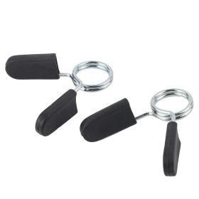 2 Pcs Standard 25mm Barbell Dumbbell Lock Clamp Spring Collar Clip Yoga Training (Option: as picture)