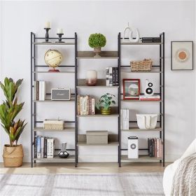 Large Open Bookshelves, Grey (Color: Grey)