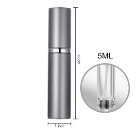 Perfume Vaporizers Bottled Bottoms Filled With Perfume High-end Travel Portable Spray Small Sample Empty Bottle Dispenser (Option: 5ML Starry Grey)