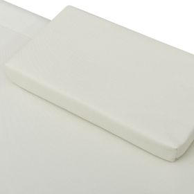 vidaXL Patio Lounge Bed Fabric Cream (Option: as picture)