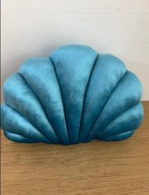 Simulation Shell Pillow Cushion Doll Nap Pillow (Option: Royal blue-L)