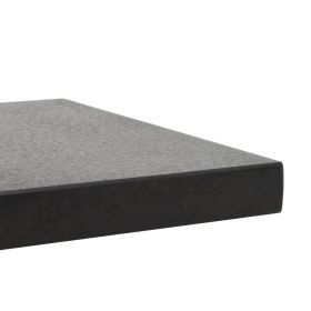 vidaXL Parasol Base Granite 62.8 lb Square Black (Option: as picture)