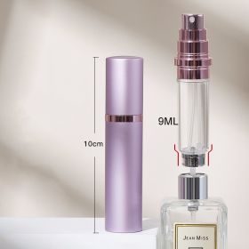 Perfume Vaporizers Bottled Bottoms Filled With Perfume High-end Travel Portable Spray Small Sample Empty Bottle Dispenser (Option: 9ML Purple)