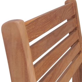 vidaXL Stackable Garden Chairs 4 pcs Solid Teak Wood (Option: as picture)