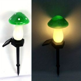 1pc, Outdoor Garden Solar Mushroom Light, Outdoor Landscape Atmosphere Decorative Light, Garden Decro, Garden Supplies, Outdoor Decor (Items: Green (1 Pack))