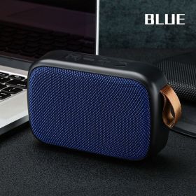 Wireless Bluetooth Speaker Mini Subwoofer Support TF Card Small Radio Player Outdoor Portable Sports Audio Support 16GB (Color: B02-Blue)