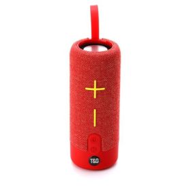 20W Portable Bluetooth Speaker Fabric Wireless Boombox Waterproof Outdoor Subwoofer Stereo Loudspeaker support TWS (Ships From: China, Color: Red)