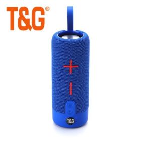 20W Portable Bluetooth Speaker Fabric Wireless Boombox Waterproof Outdoor Subwoofer Stereo Loudspeaker support TWS (Ships From: China, Color: Blue)