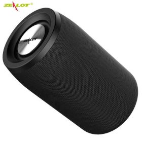 Bluetooth Speaker Bass Wireless Portable HIFI Stereo Waterproof Sound Box Outdoor Stereo Loudspeaker Music Centre (Ships From: China, Color: S32-Black)